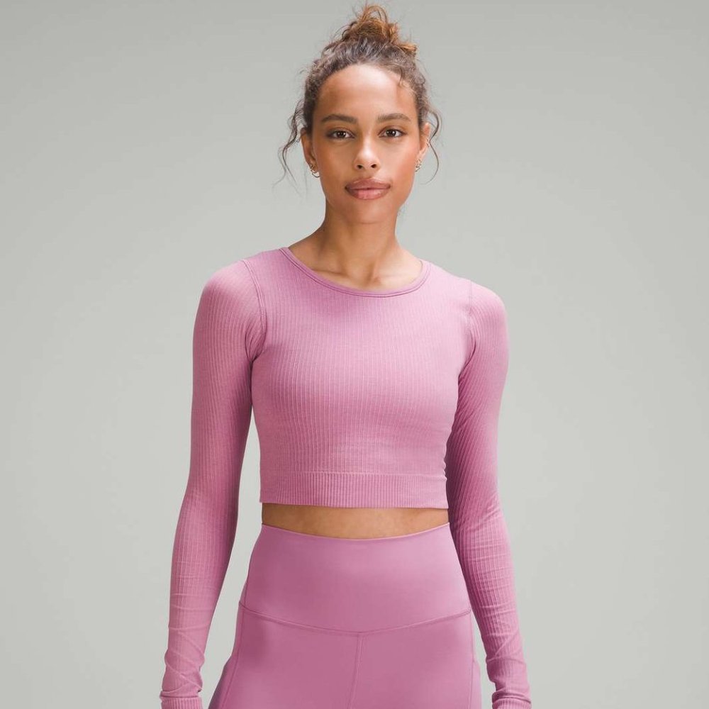 NWT Lululemon Ebb to Street Long Sleeve Shirt Velvet Dust Size 4